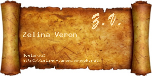 Zelina Veron névjegykártya